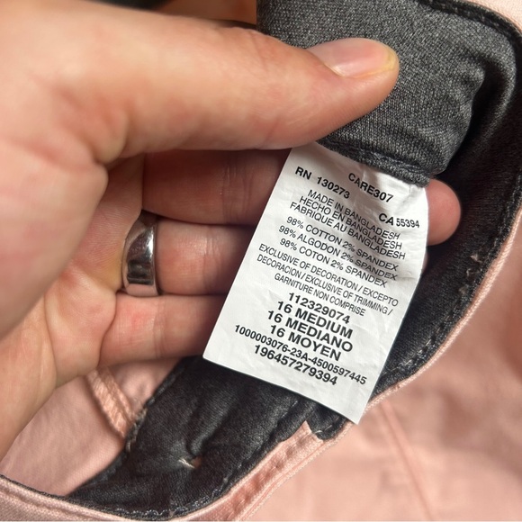Lee Women's Ultra Lux High Rise Seamed Crop Capri Pant Pink Pastel Summer 16 - Picture 5 of 10
